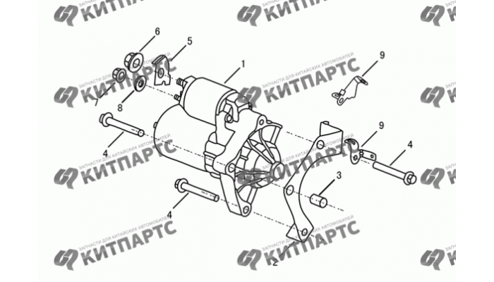 Стартер Dong Feng H30 Cross