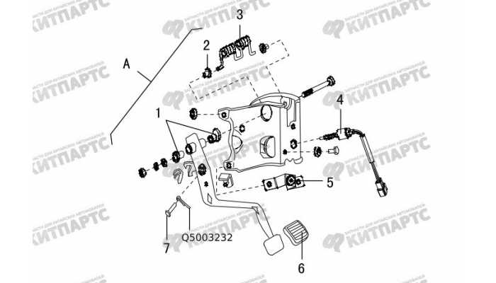 Педаль сцепления Great Wall Hover H3