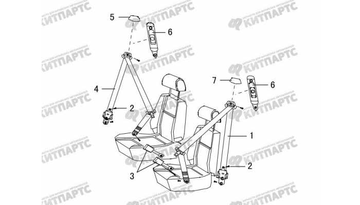 Ремень безопасности передний Great Wall Hover H3