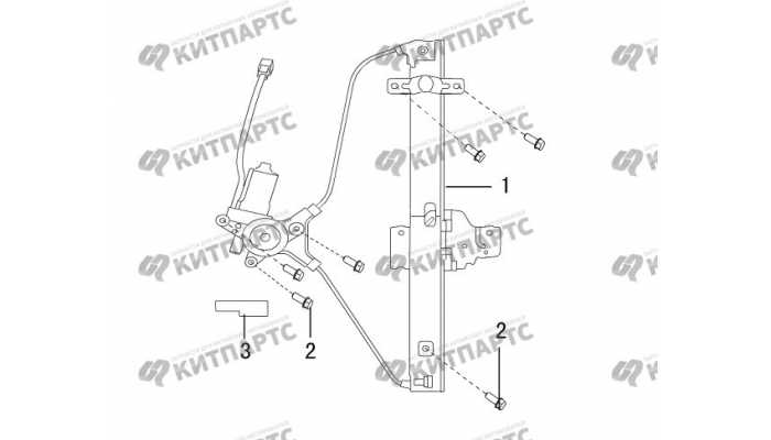 Стеклоподъемник задней двери Great Wall DW Hower H3