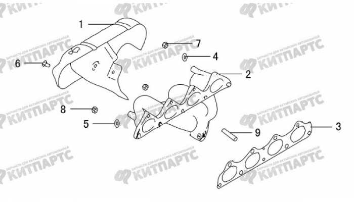 Выпускной коллектор Great Wall Hover H5